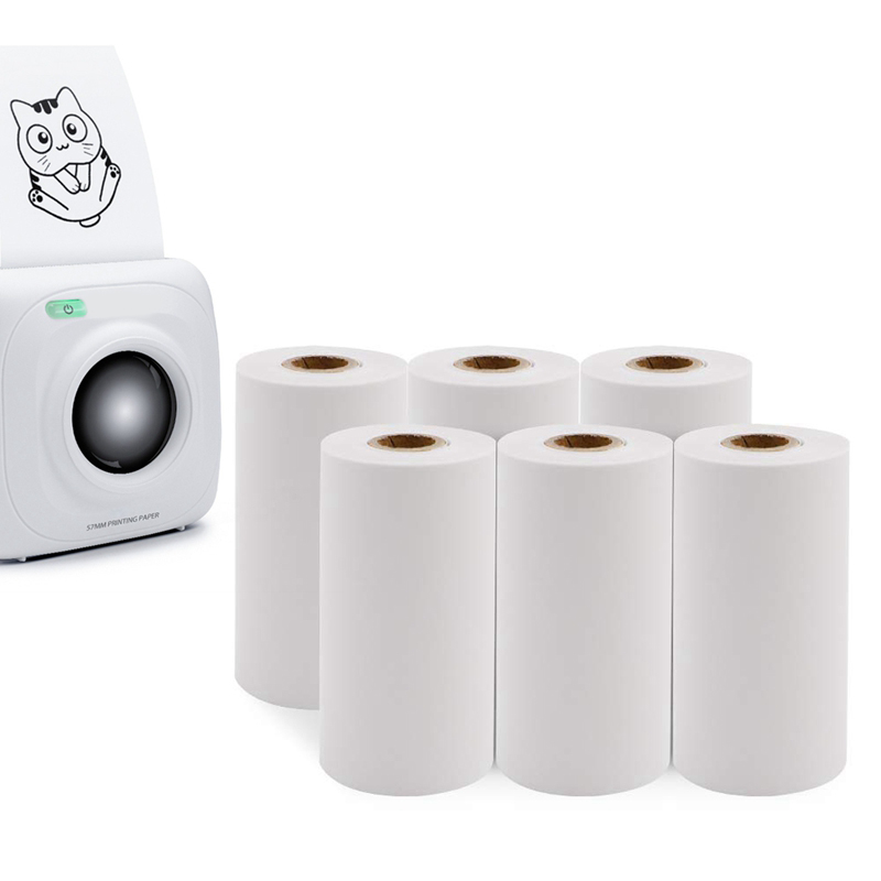 3 Rolls Printable Paper Thermal Paper 57X30mm Photo Paper for P1 P2 Printer