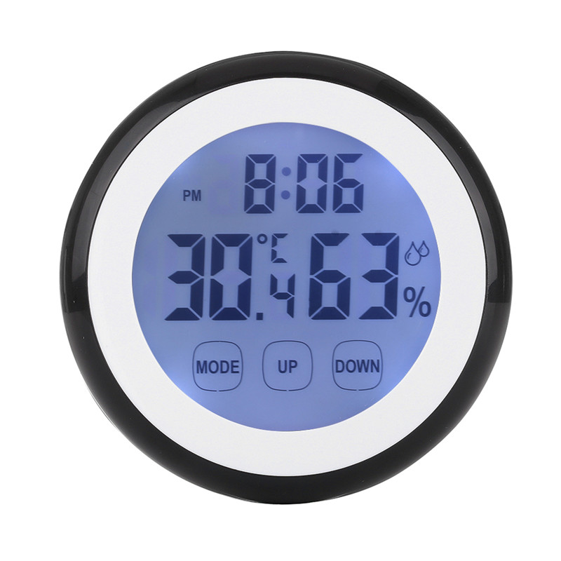 【Popular】Hot Plastic Digital Temperature Humidity Time Function Wall ...