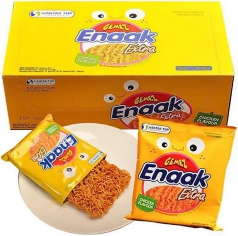 Thùng Snack mì vị gà Enaak 30g  * 24 gói