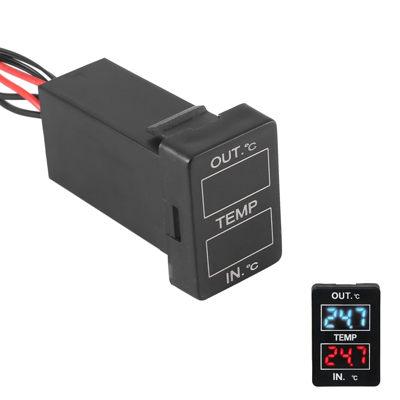 Car Interior and Exterior ABS Temperature Display Sensor for Toyota Camry Corolla Yaris RAV4 33X22.5Mm