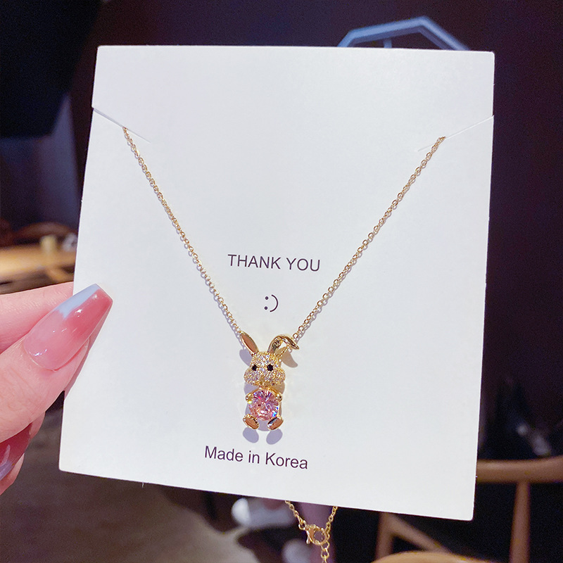 Yuanyan%20Fashion%20Luxury%20Shiny%20Cute%20Rabbit%20Pendant%20Stainless%20Steel%20Necklace%20for%20Women%20Zirconia%20Choker%20Necklaces%20Female%20Jewelry%20Gifts%20-%20Image%206