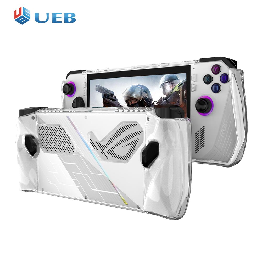 Silicone/TPU Protective Cover with Bracket Game Console Full Cover Shockproof Replacement Accessories for Asus Rog Ally