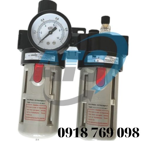 Bộ lộc khí nén đôi có điều áp bfc 4000 ren 21mm