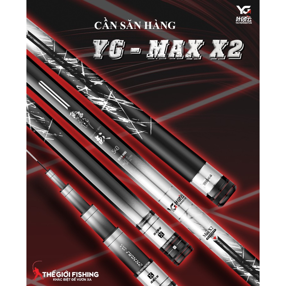 Cần tay săn hàng YG Max X2 ( chính hãng) độ cứng 5,5H, phân bổ lực 19-28i