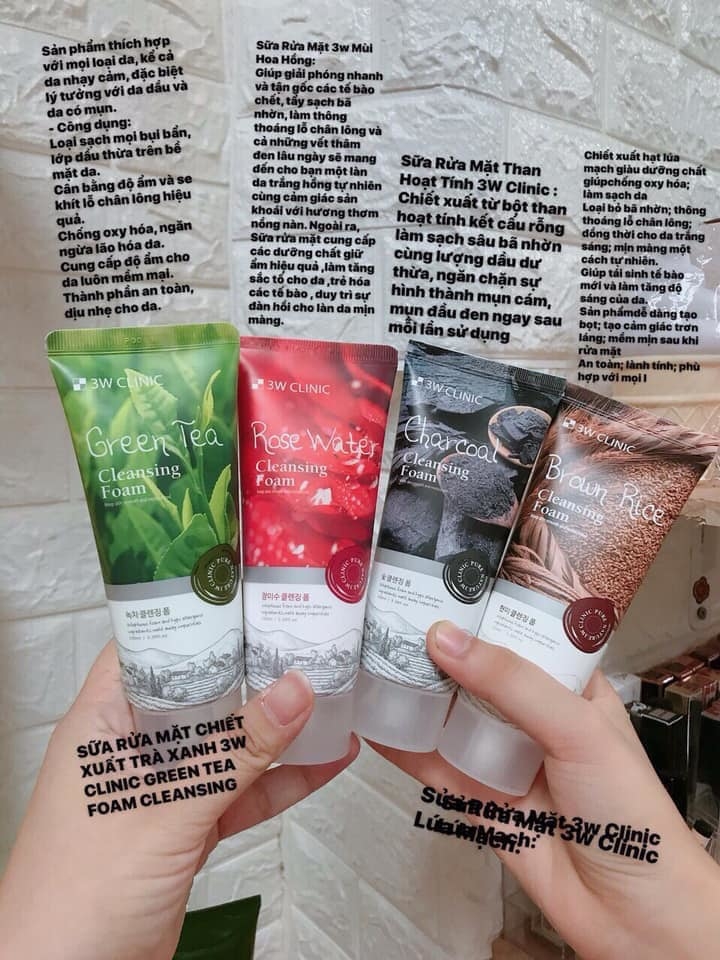 Sữa rửa mặt 3W Clinic 100ml