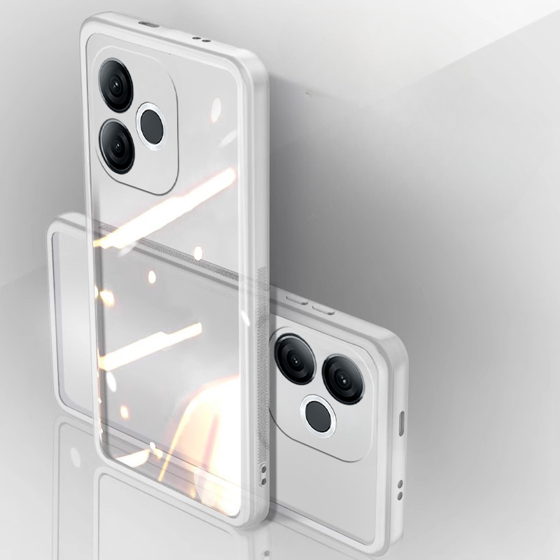 New Phone case itel A80 Back cover Camera Protection Semi Transparent Soft Silicone Shockproof with Lens Protector Films For itel A80 A70 A50 A80 case.