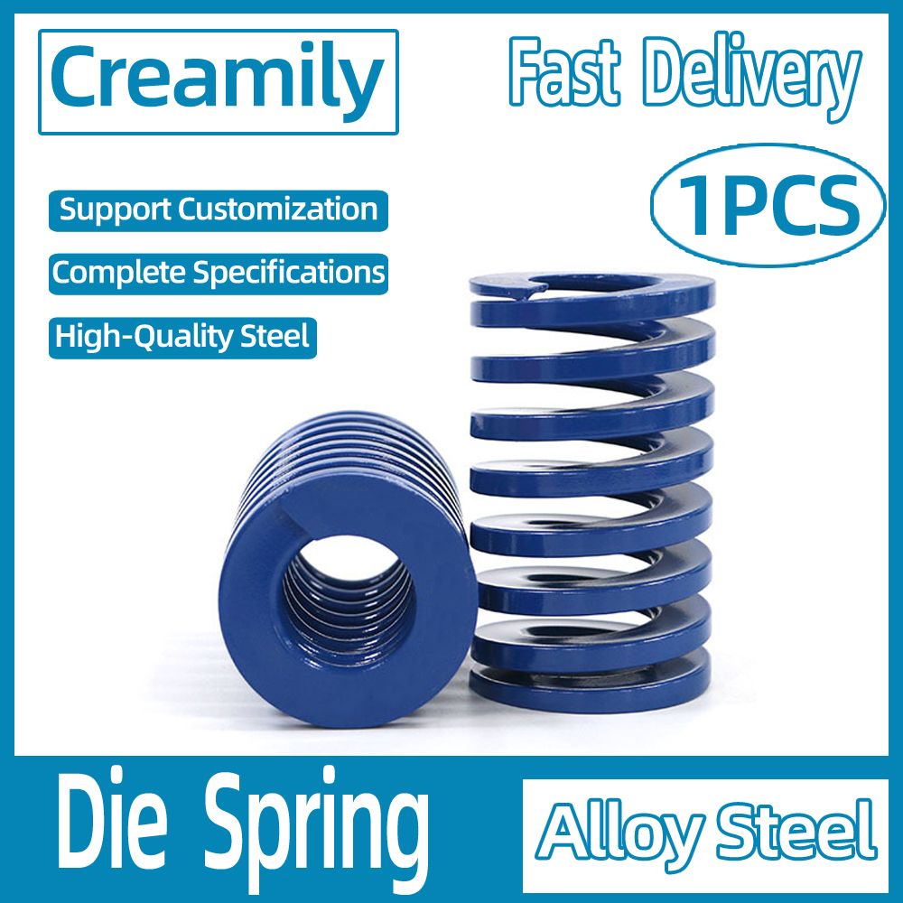 Creamily 1PCS Blue Spiral Stamping Compression Die Spring 65MN Steel Spring Multifunction Spring Complete Specifications. 