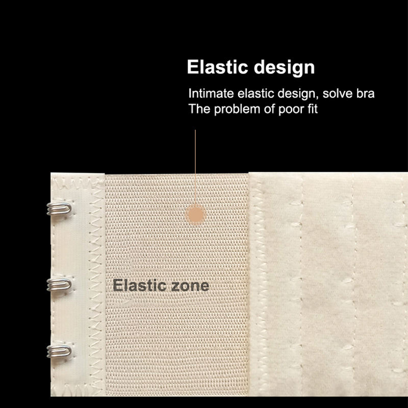 Women Bra Extension Strap Extenders 2/3/4Rows 3/4 Buckles Elastic Extender Adjustable Bra Accessories HELIN. 
