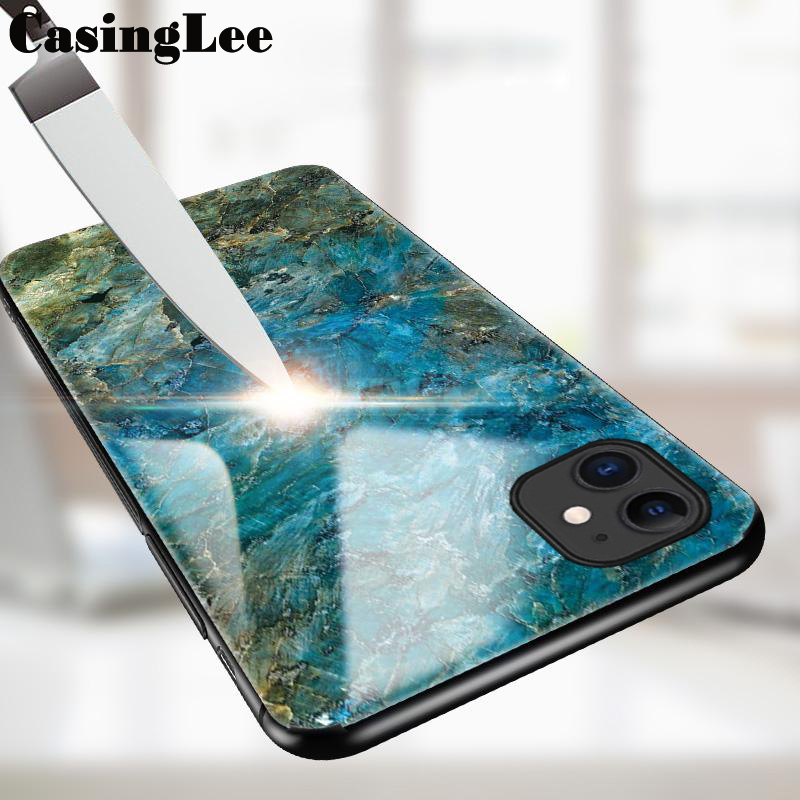 For VIVO IQOO Z9 Z9X Case Fashion Marble Tempered Glass Protector Soft Frame Silicon For VIVO iqoo Z9X Z9 Back cover Phone Cases.