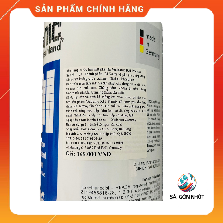 Nước làm mát Voltronic R31 1L pha sẵn CHÍNH HÃNG