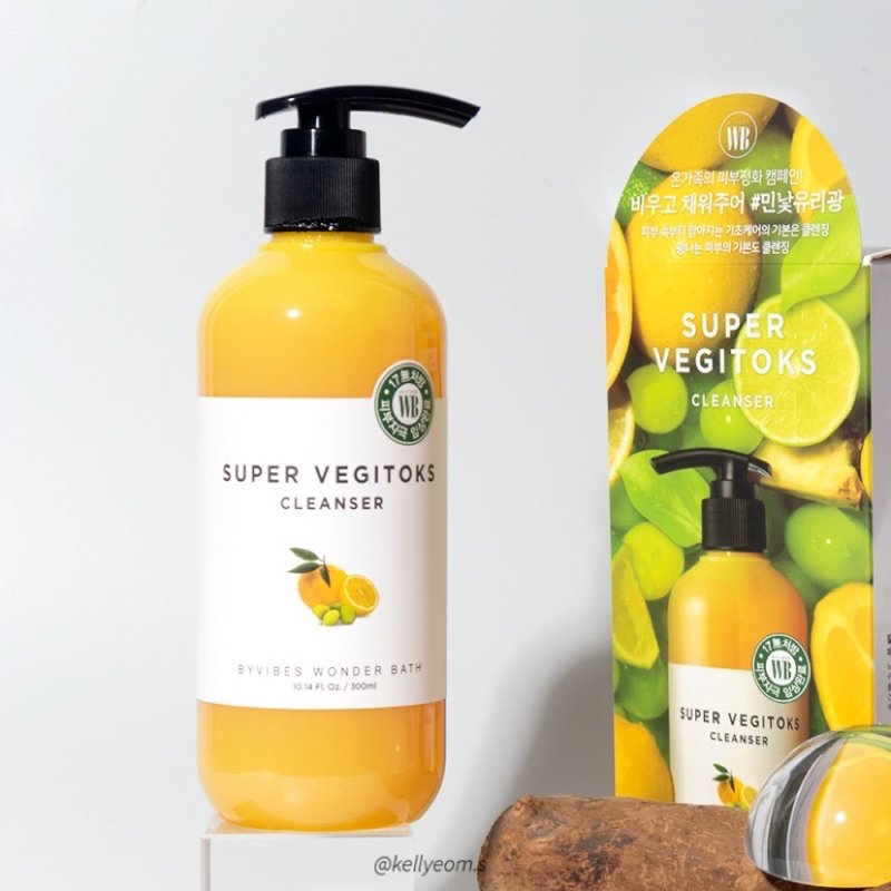 Sữa Rửa Mặt Rau Củ Bybibes Wonder Bath Super Vegitoks Cleanser