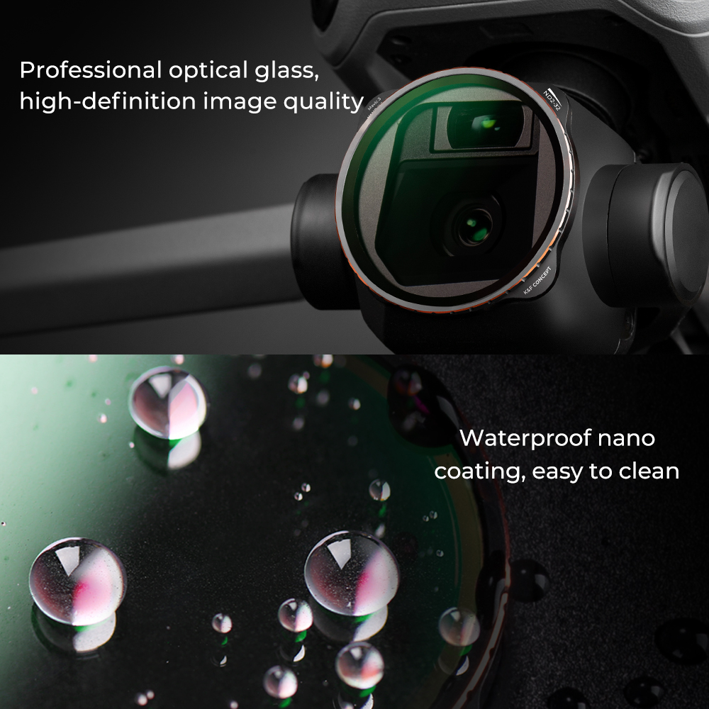 K&F Concept Variable ND2-ND32 (1-5 Stops) ND Filter for DJI Mavic 3/Mavic 3 Cine, Neutral Density Filter