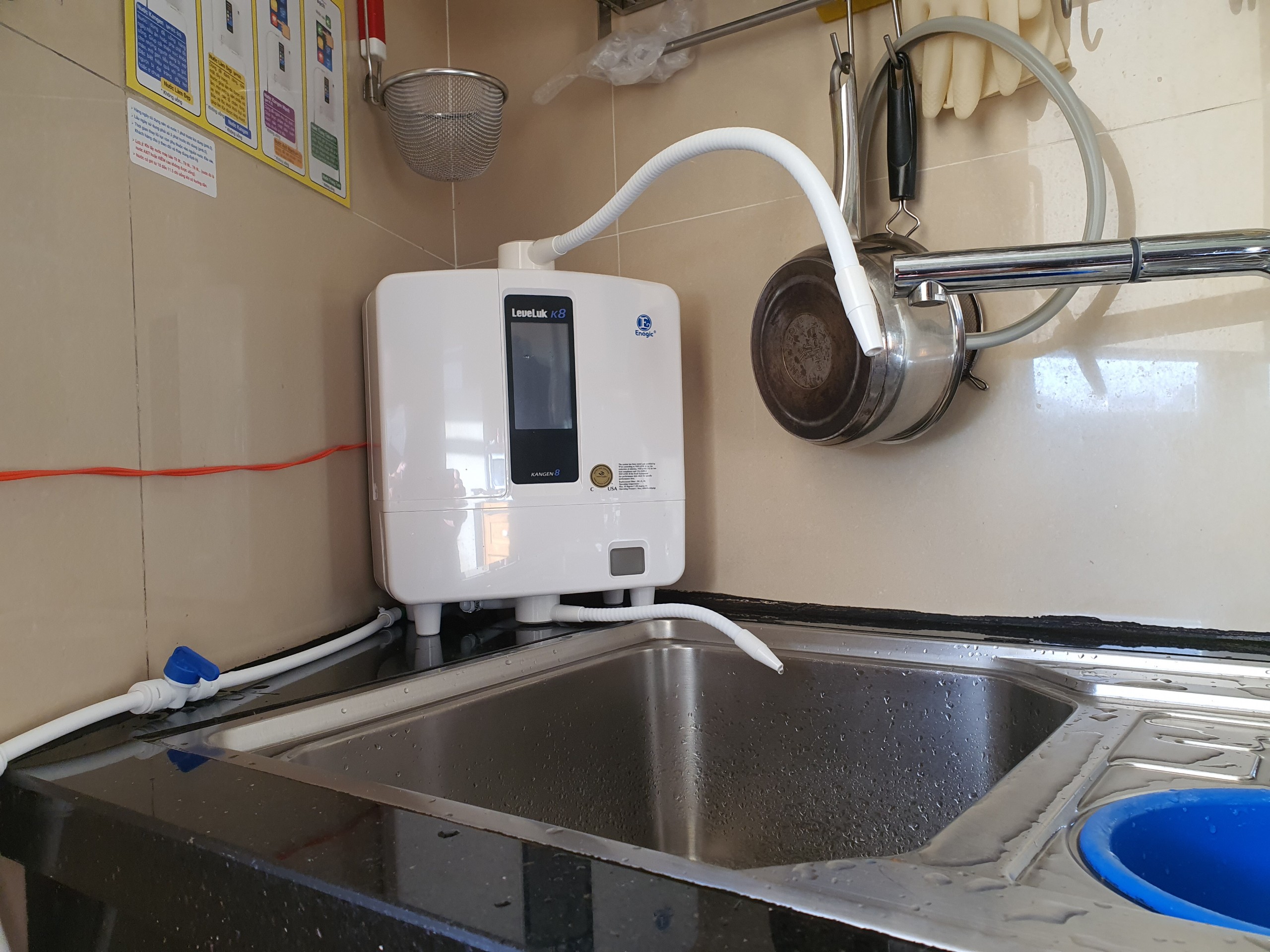 [Máy mới] Máy Lọc Nước Điện Giải Ion Kiềm Nhật Bản Leveluk K8 (BH chính hãng)