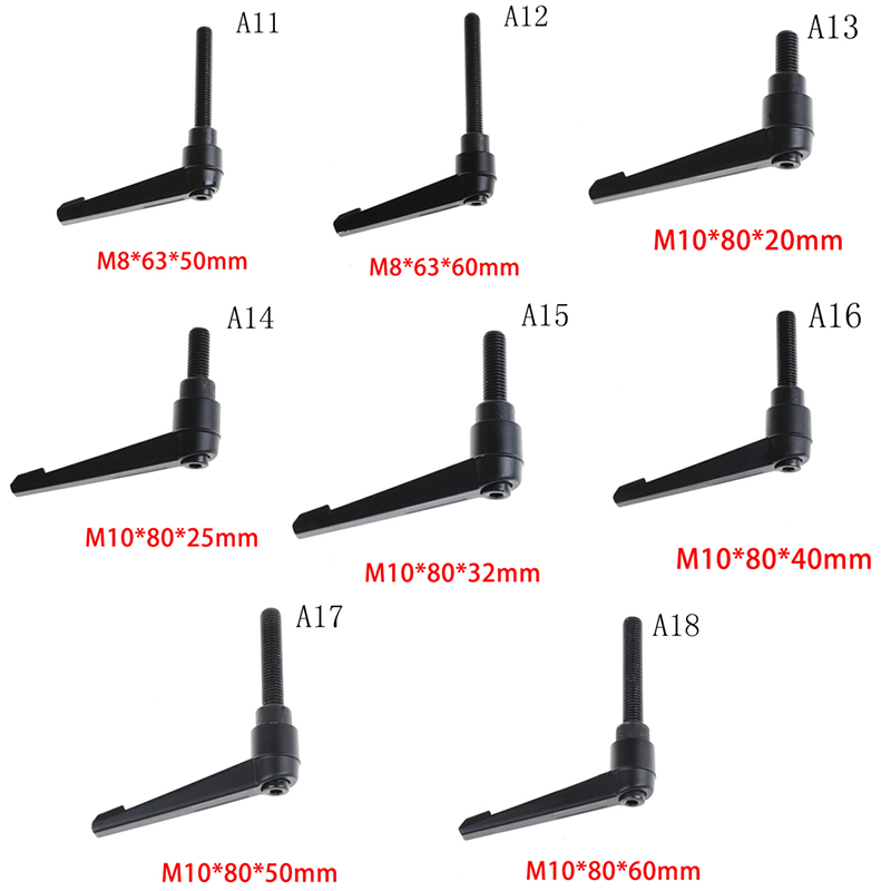 [bo] M6 M8 M10 Clamping Lever Machinery Adjustable Locking Threaded Handle Knob
