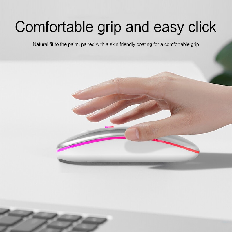 Bluetooth Mouse For Microsoft Surface Pro 9 8 5 6 7 X Surface Go 3 Book Laptop PC Wireless Mouse Reable Mute Gaming Mouse