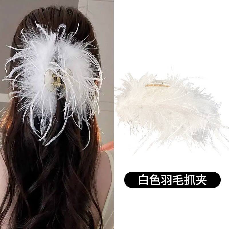 Kẹp Tóc Hình Lông Vũ Đính Đá Thời Trang