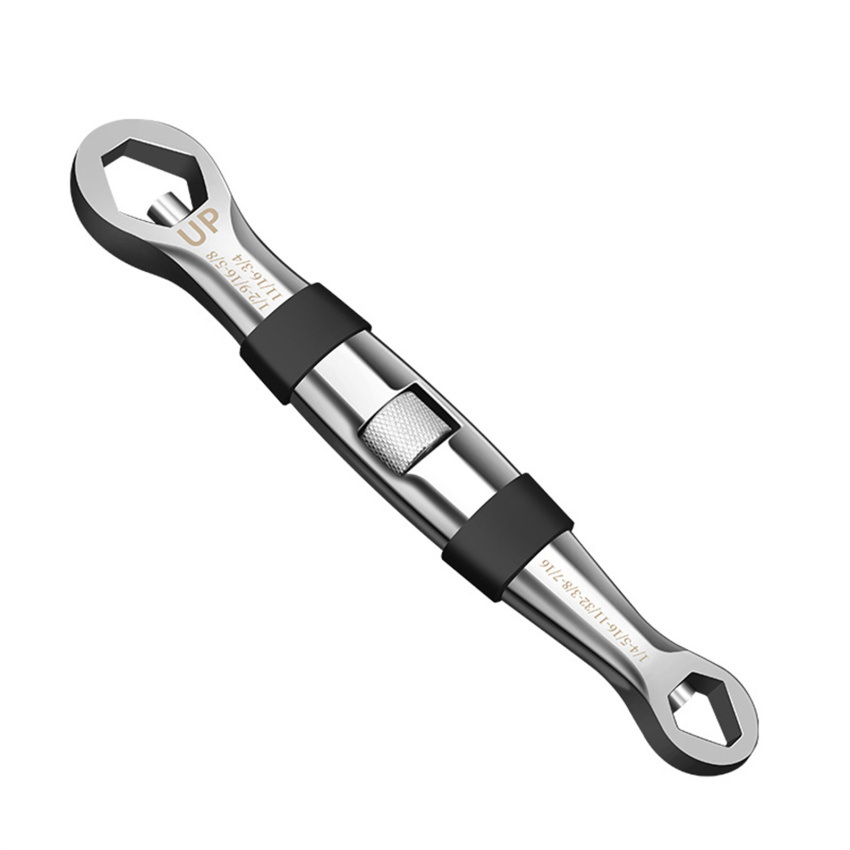 23 In 1 Universal Wrench Dual Head Metric Imperial Adjustable Wrench Set Ratchet Wrench 7-19MM Spanner for Car Repair