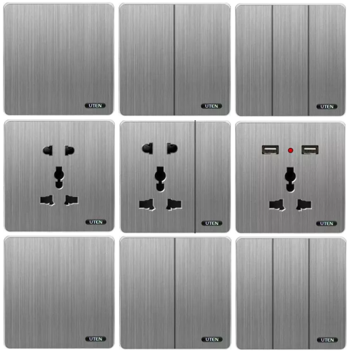 Công tắc ổ cắm vuông Uten S300