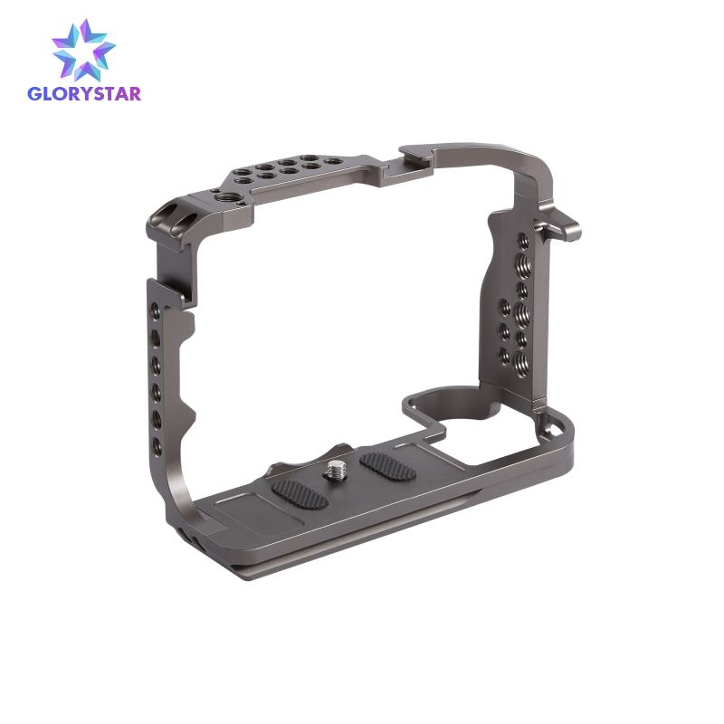 Camera Cage Replacement for Canon EOS R5 R6 DSLR Camera Dual Cold Shoe Mounts Camera Video Rig