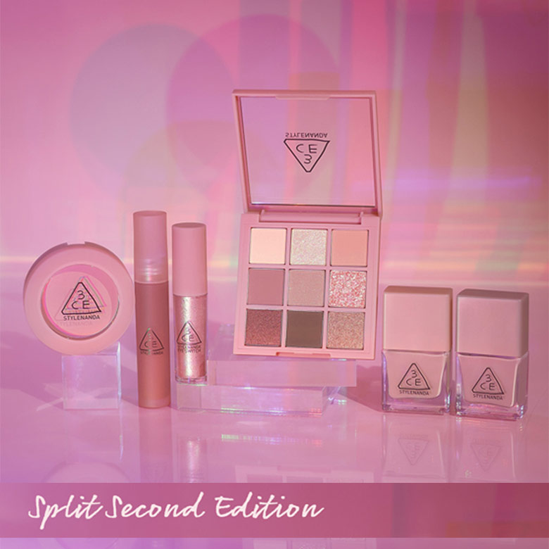 Combo Trang Điểm Cá Nhân 3ce Split Second Edition (Son Early Hour- Nhũ Mắt Hidden Angle- Má Hồng City Mauve- Màu Mắt Auto Focus)