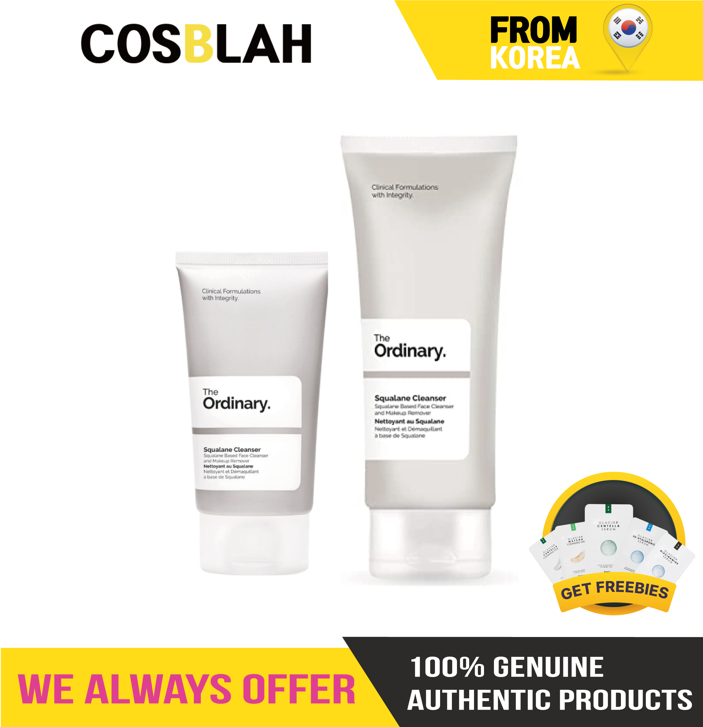 [THE ORDINARY] Sữa Rửa Mặt Squalane 50Ml/Cỡ Lớn 150Ml