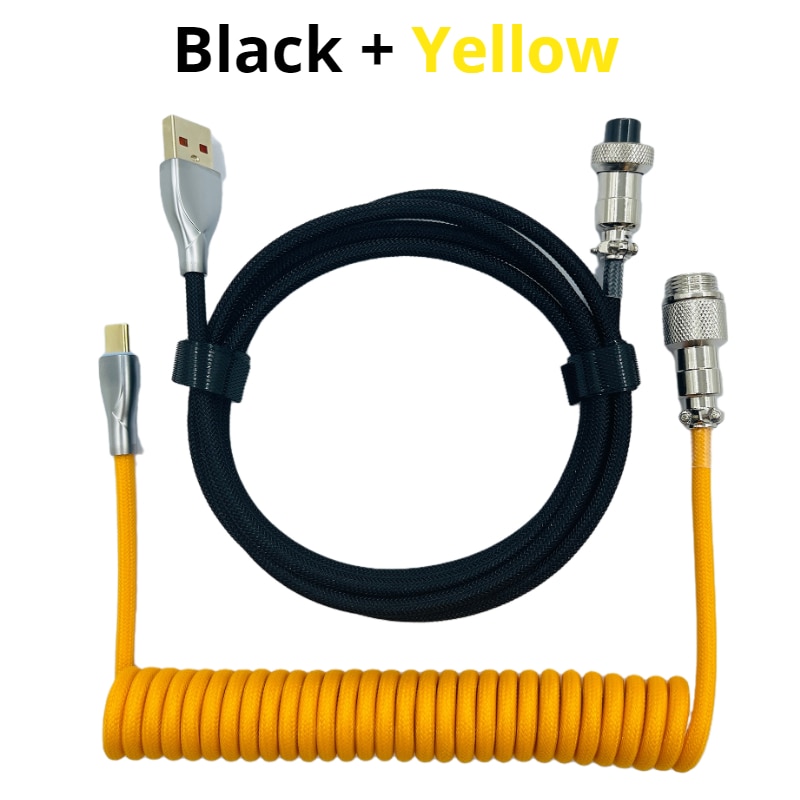 Coiled cable type C Mechanical keyboard wire USB keyboard cable