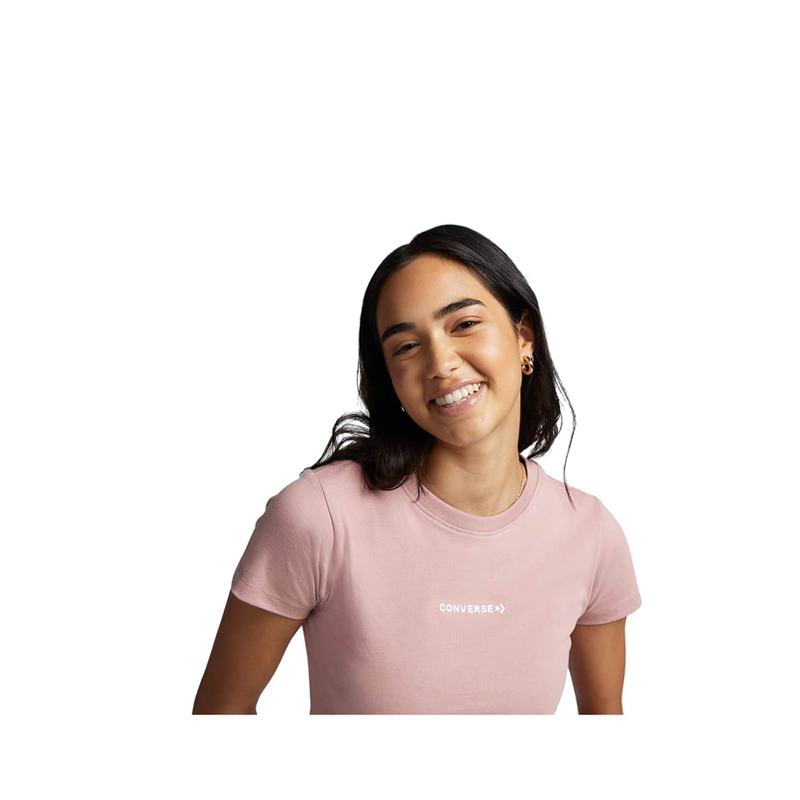 Converse Women's Wordmark Fashion T-Shirt - Night Flamingo | Lazada PH