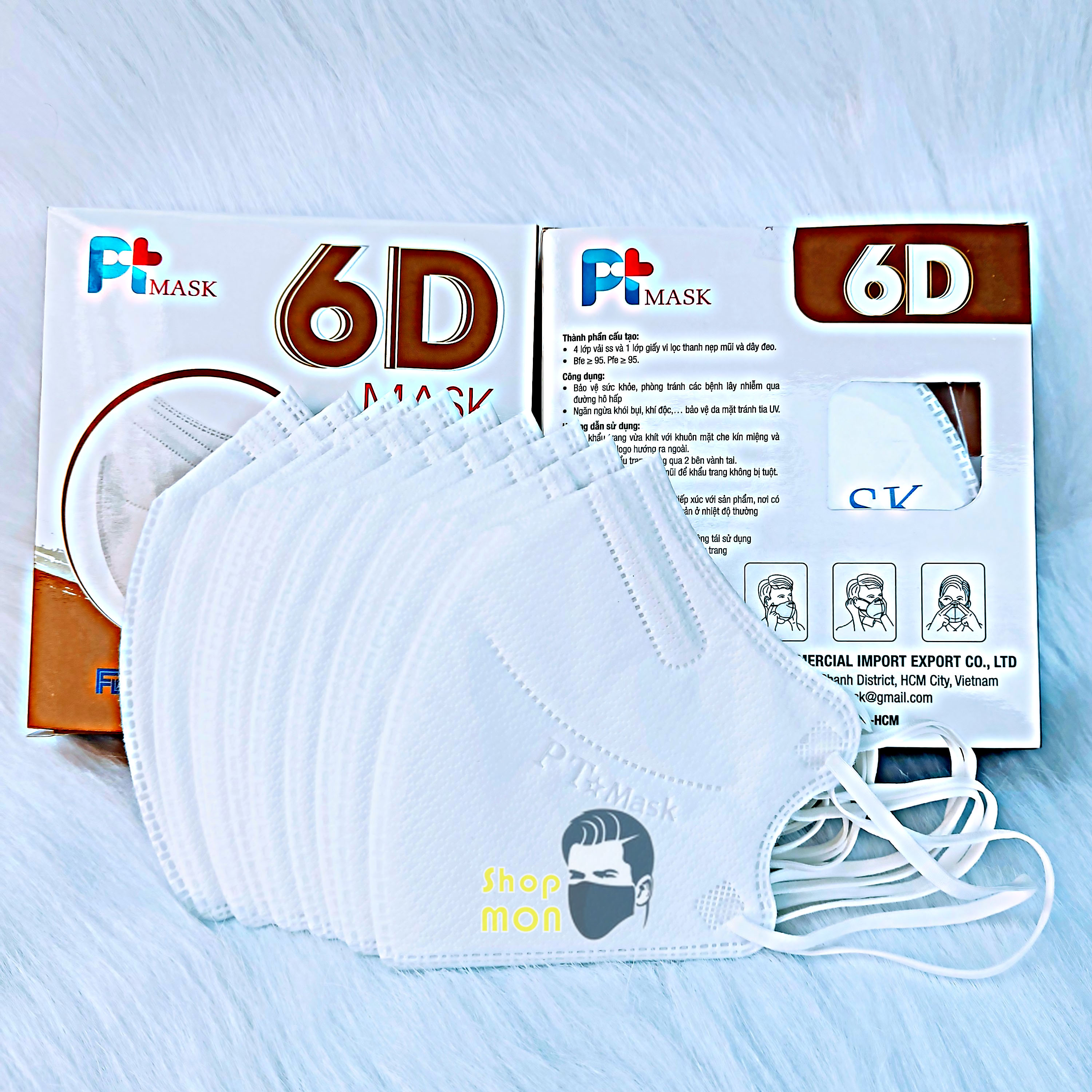 1 Thùng KHẨU TRANG 6D MASK PT 500 CÁI