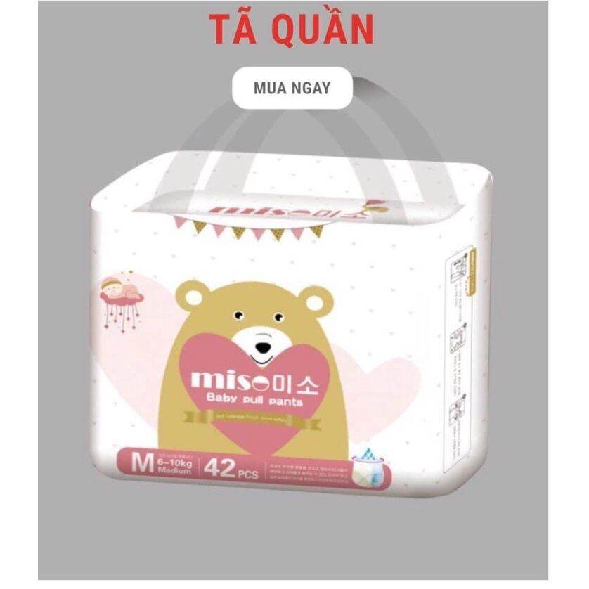 Tã/Bỉm MISO HÀN QUỐC Dán/Quần Đủ Size S42/M36/L32/XL32