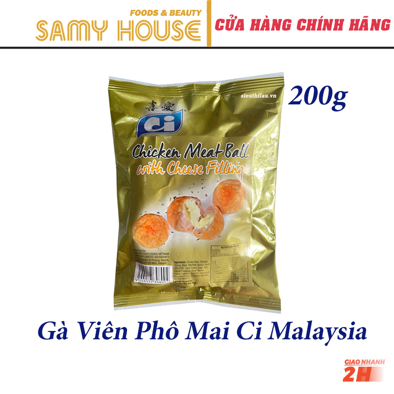 [Samy Food] [HCM SHIP 2H] Gà Viên Phô Mai Ci 200g
