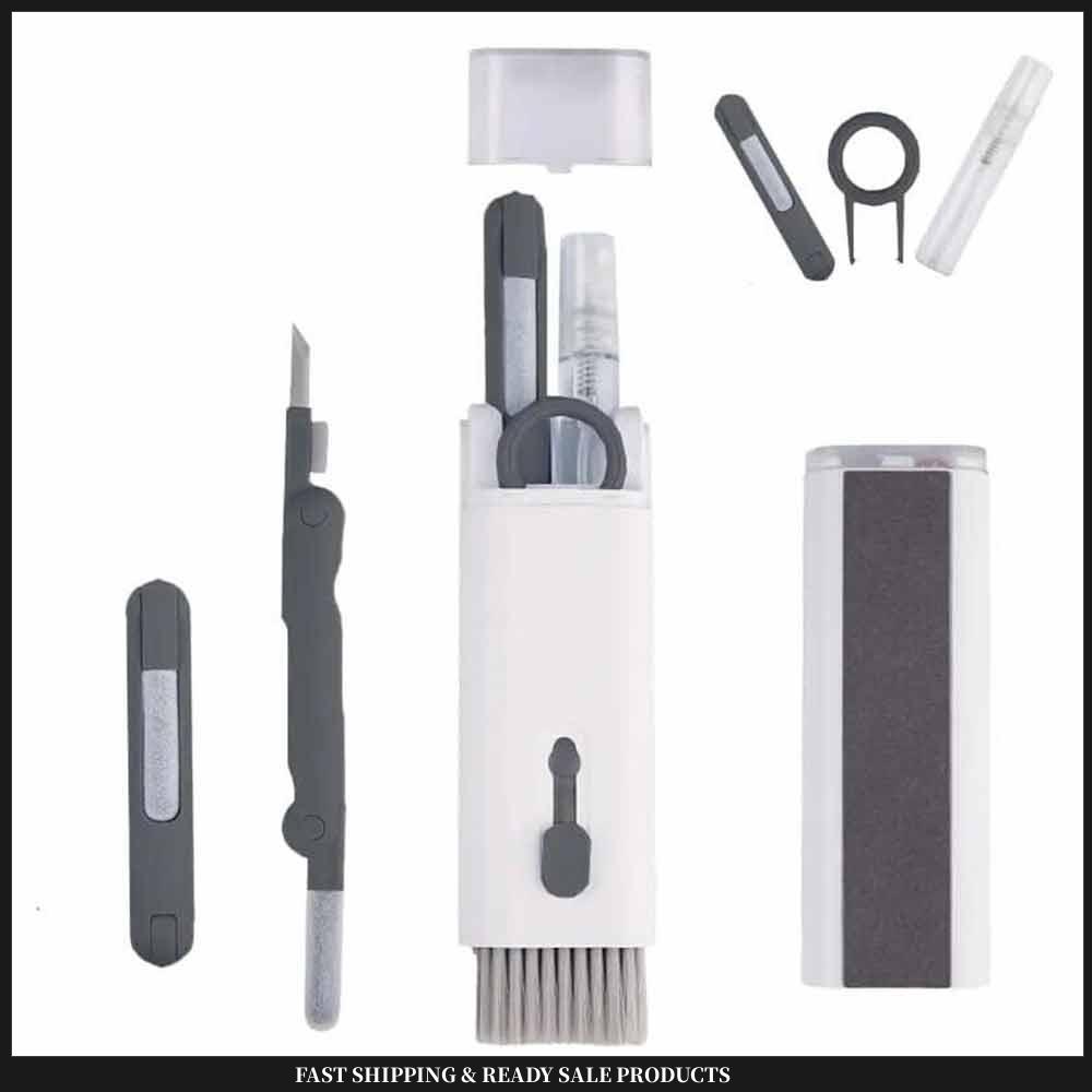 7-in-1 Cleaning Kit for Electronics – Screen and Keyboard Cleaner computer keyboard cleaning brush set