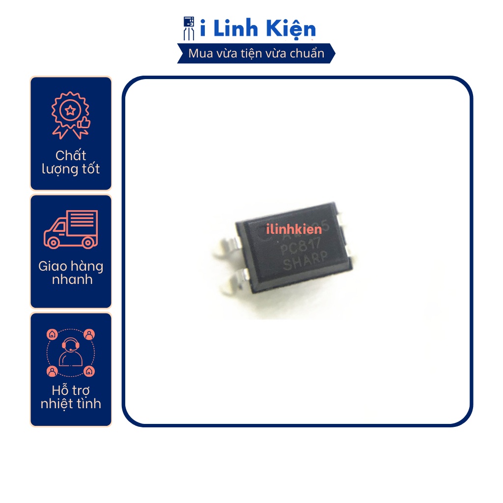 Ic quang PC817 PC817C DIP-4/SOP-4 loại thường/chính hãng Sharp