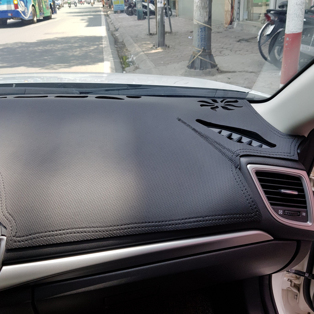 Thảm da Taplo vân Carbon Mazda 3 2016 - 2019 - loại 3 lớp