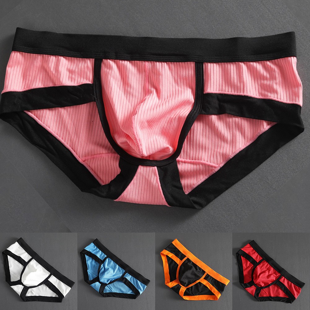 【MOMLOVE】 Men Underwear Briefs Soft Stretchy Trunks Underpants Bikini Bulge Pouch