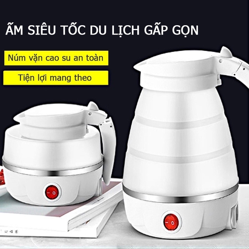 ẤM ĐUN SIÊU TỐC MINI GẤP GỌN MANG DU LỊCH TIỆN LỢI