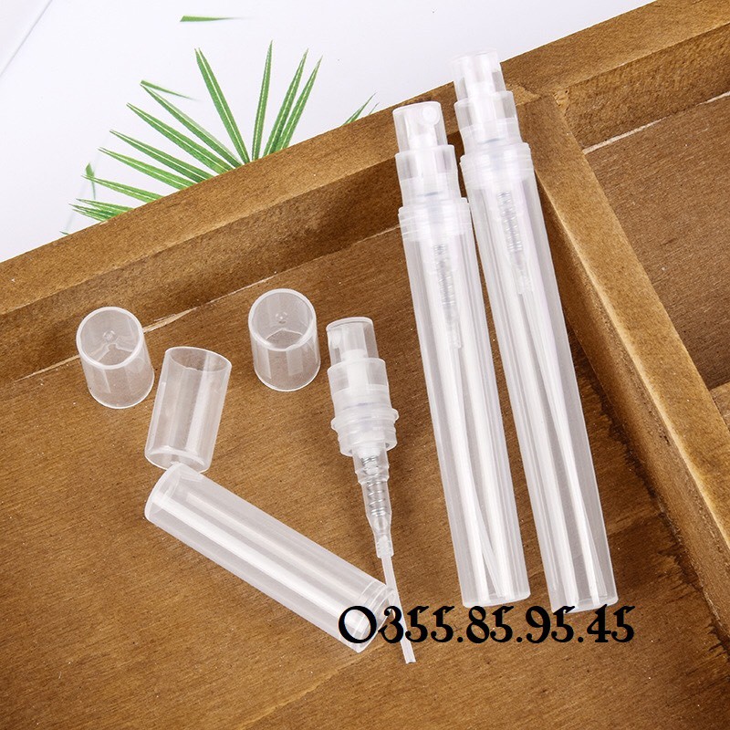 10 Lọ chiết nước hoa 2ml nhựa dạng xịt ( Vỏ chiết nước hoa / Chai chiết nước hoa )