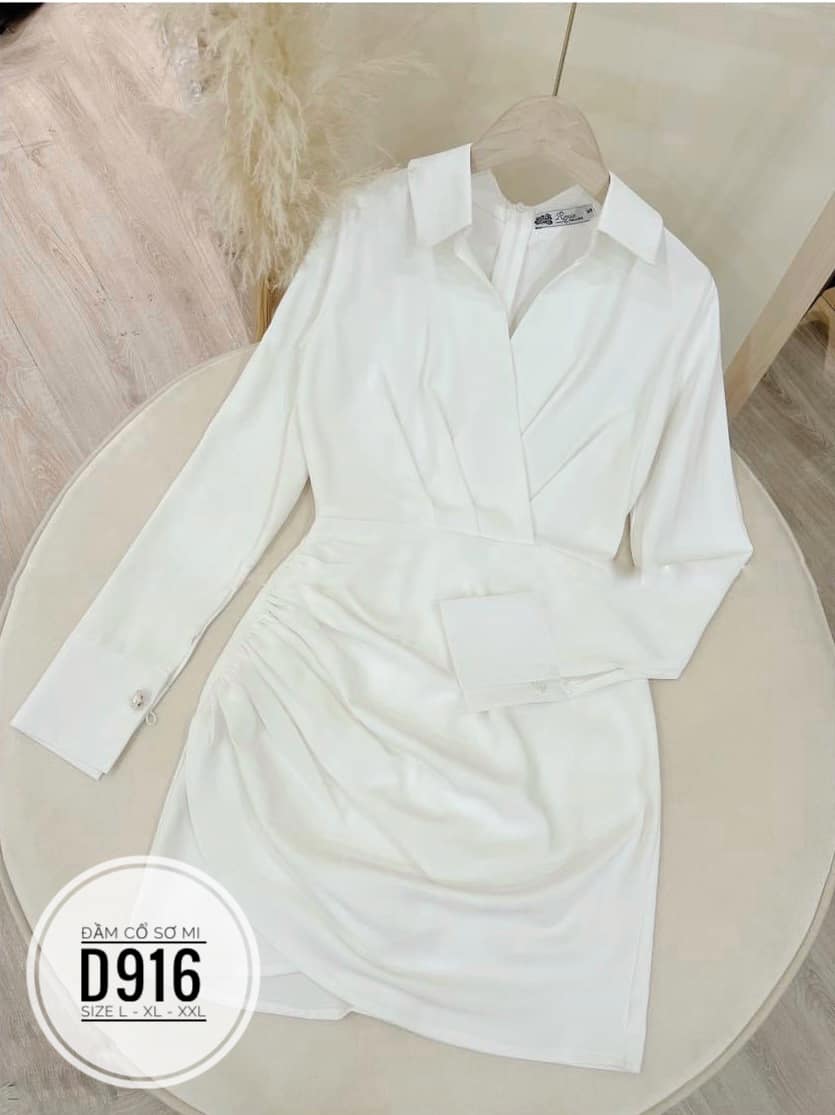 ĐẦM SƠ MI TAY DÀI SANG TRỌNG BIGSIZE (L-XL-2XL)