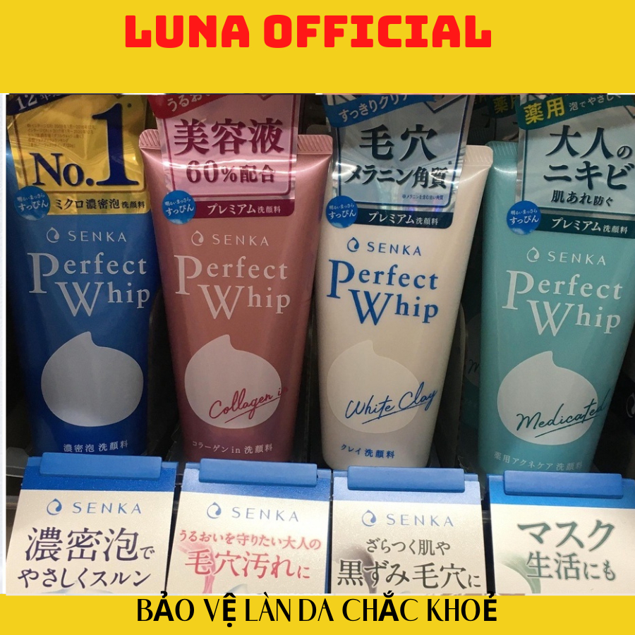 Sữa Rửa Mặt Senka Perfect Whip 120g - Nhật Bản