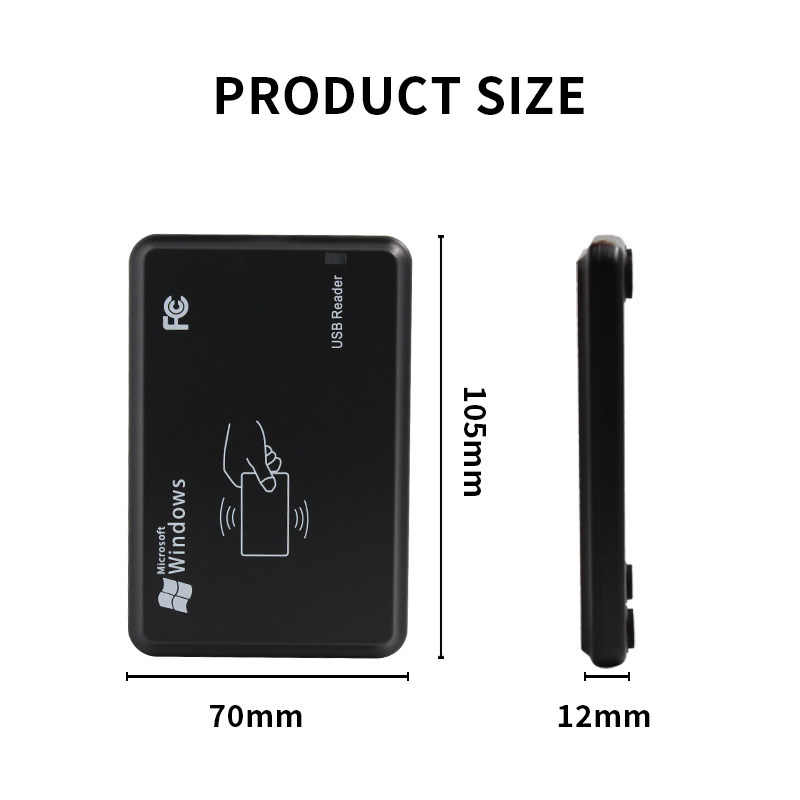 High Recognition Smart Type C Plug Play Contactless USB Reader EM4100 ...