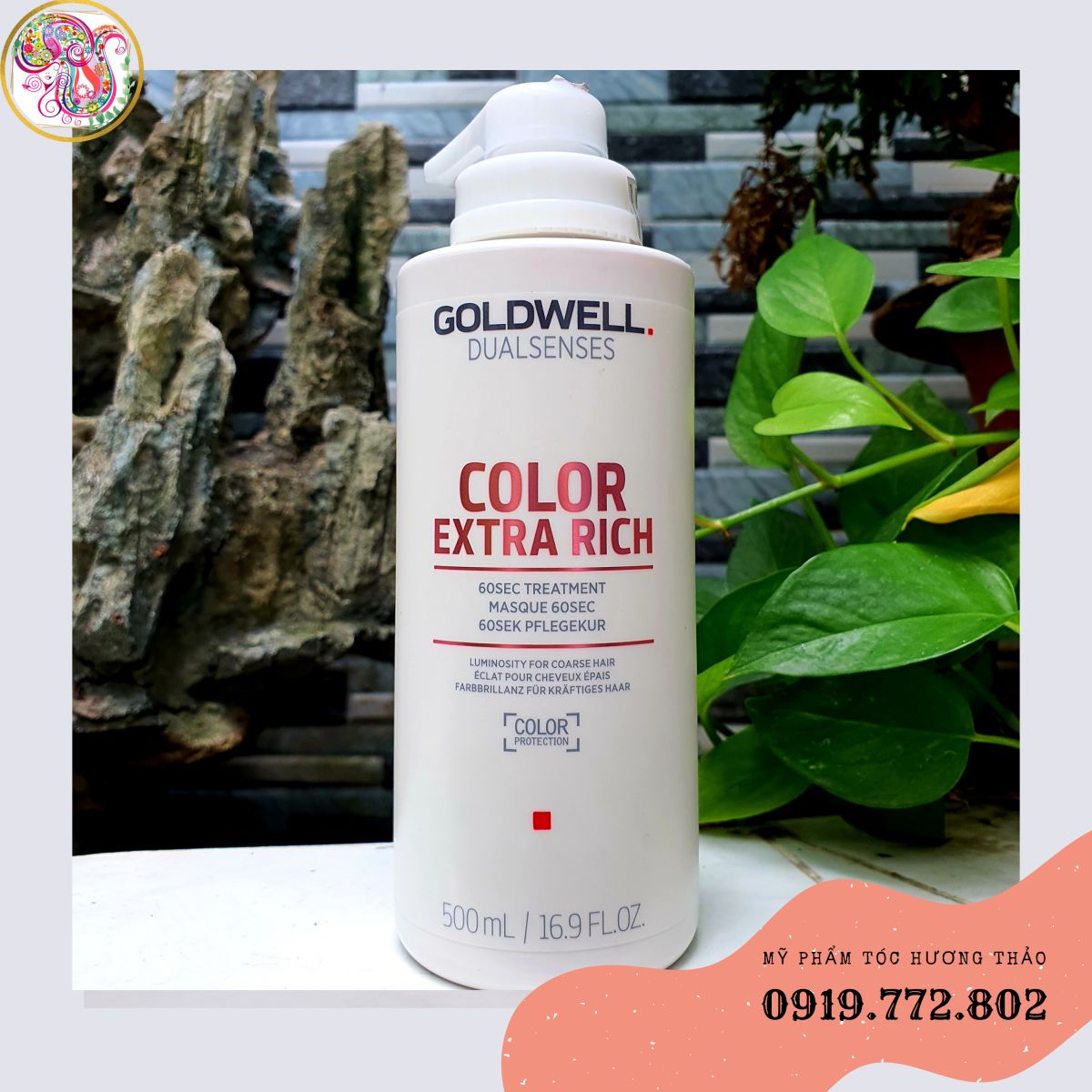 Dầu hấp giữ màu GOLDWELL DUALSENSES COLOR EXTRA RICH REPAIR 60SEC TREATMENT ĐỨC 500ml [Sale giá chuẩn]