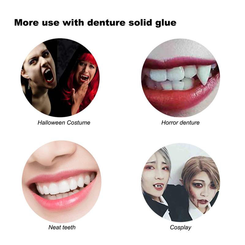 MerMer store EELHOE temporary tooth repair teeth Temporary Restorative Denture Filling Solid Gel Thermoforming Denture Restorative Denture Gel Resin false teeth denture teeth repair pasta
