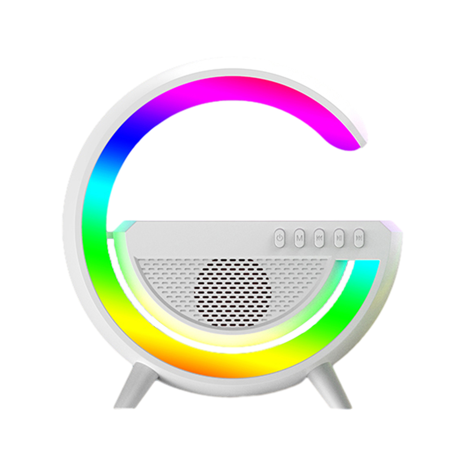 Bluetooth-compatible Speaker Lamp Wireless Charging Speaker Light Multi-functional Wireless Charger Speaker with Led Lights and Bluetooth Sync