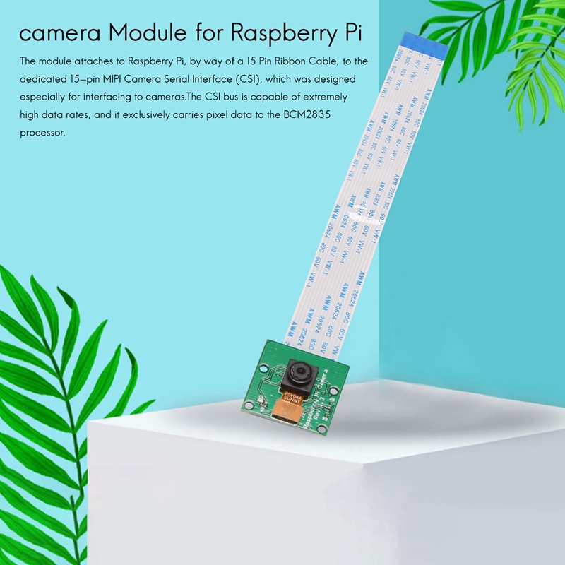 Camera Module Board 5MP Webcam for Raspberry Pi Zero W/Zero/ Raspberry Pi 3 Model B /4B