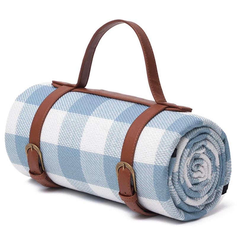 Picnic Blanket Picnic Rug Waterproof Lawn Blanket Tote Portable Indoor