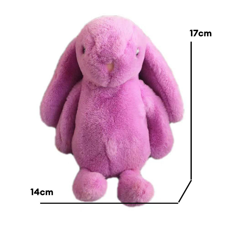 QFDI Women's Shoulder Bag Plush Bunny Pack Crossbody Backpack with Chain Backpack