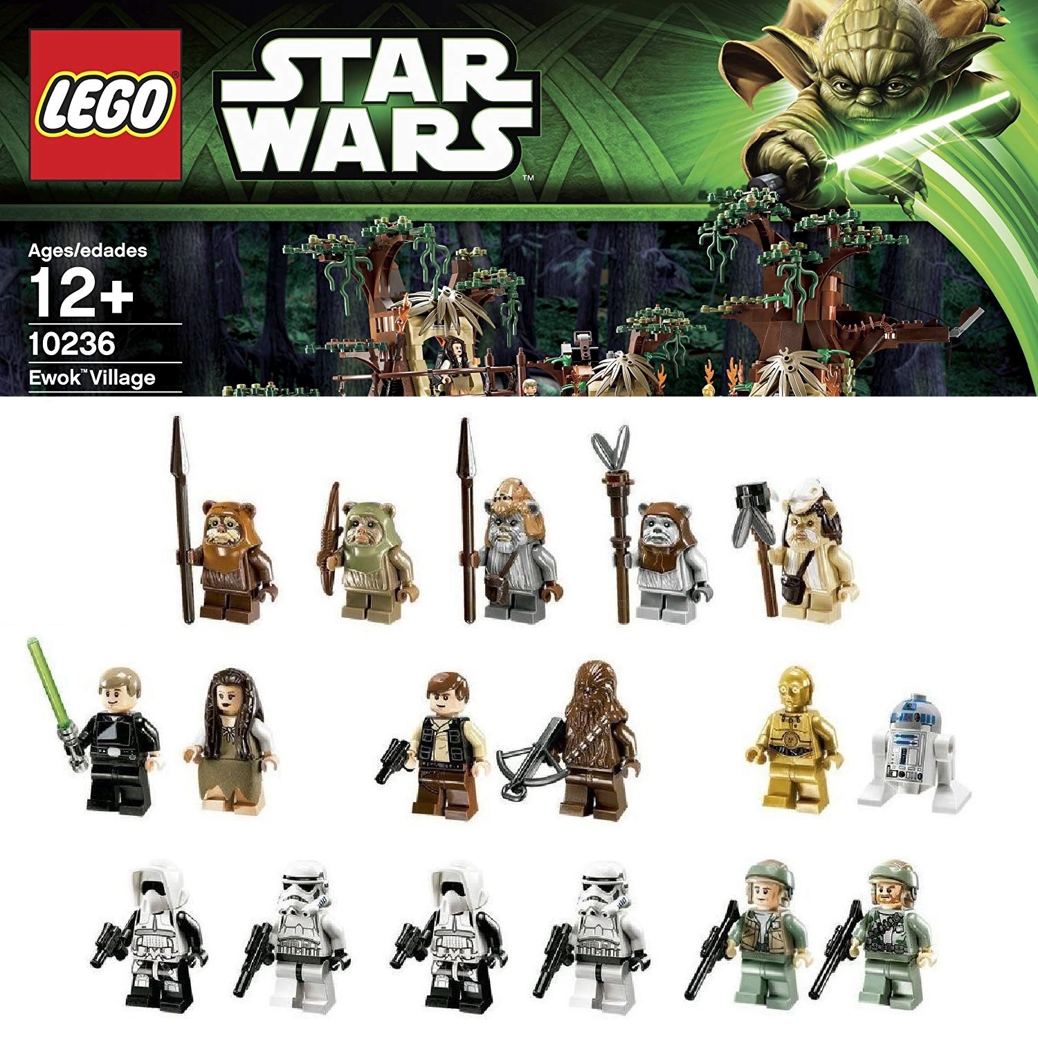 NEW LEGO Star Wars 10236 7956 8038 7139 COMPLETE EWOK SET 12 Minifigures Figures 