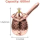 Turkish Coffee Maker Copper Coffee Tea Maker Milk Warmer Hot Chocolate Maker Butter Melting Pot 600Ml. 