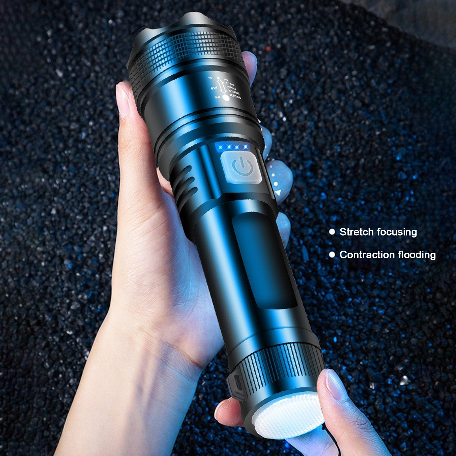 Rechargeable Flashlight Mini Torch Light Ultra Bright Rechargeable Led Torch with Tail Light Waterproof Flashlight for Outdoor Adventures Compact and Portable