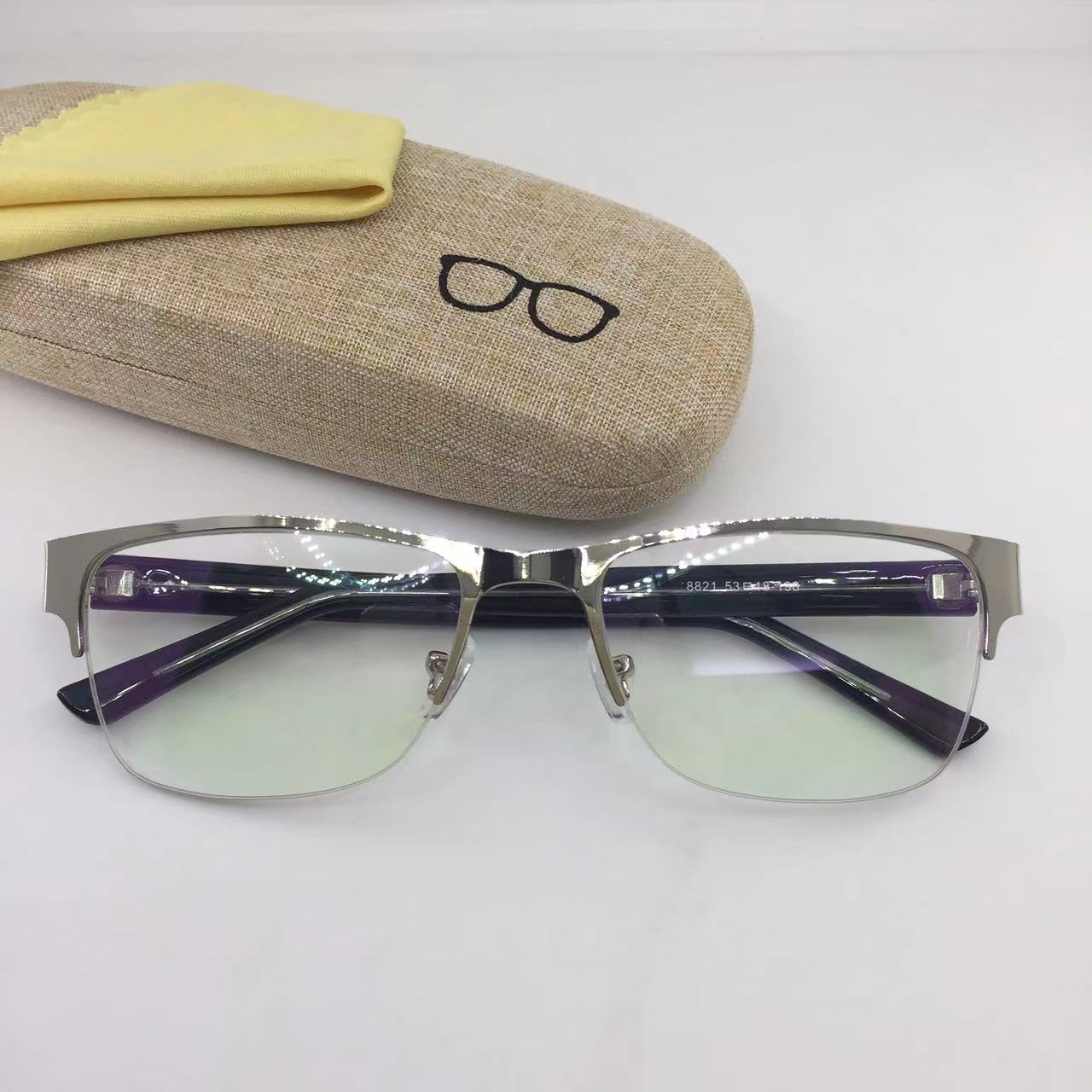 metal frame eyeglasses for unisex /replaceable lens /high quality free hard  case 8821 | Lazada PH