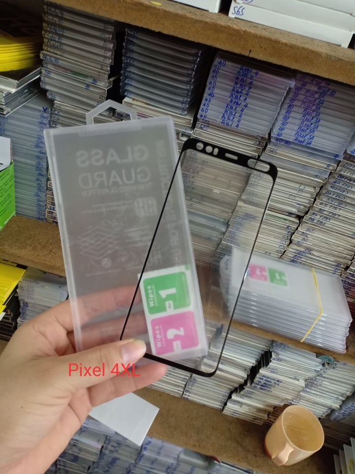 "Miếng Dán Kính Cường Lực 4D Full Màn Hình Cho Google Pixel 4 XL""